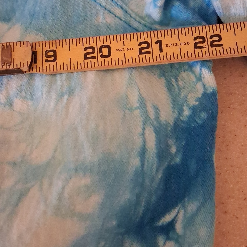 DG2 Diane Gilman Tie-dye Embellished Jean Jacket sz L - Picture 10 of 10
